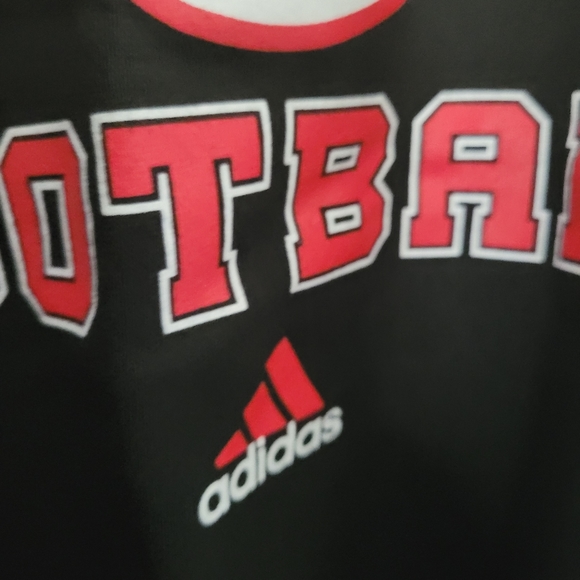 Men Size Medium Adidas Pullover Sweater Nebraska Football color Black - Picture 5 of 6